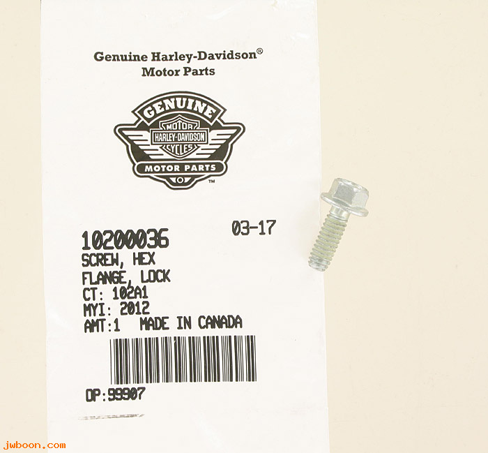   10200036 (10200036): Screw, hex flange, lock - NOS