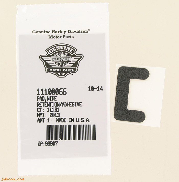   11100066 (11100066): Adhesive pad, wire retention - NOS