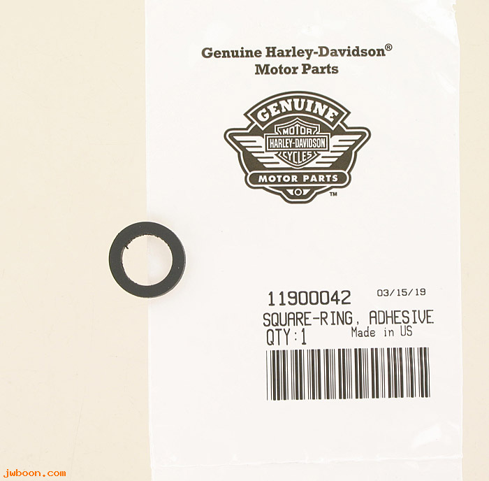   11900042 (11900042): Square ring, adhesive - NOS