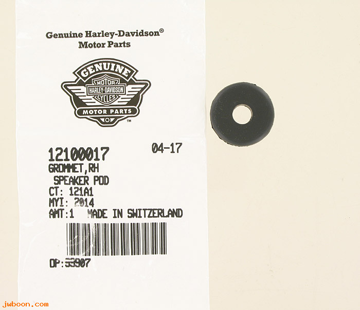   12100017 (12100017): Grommet, right speaker pod - NOS