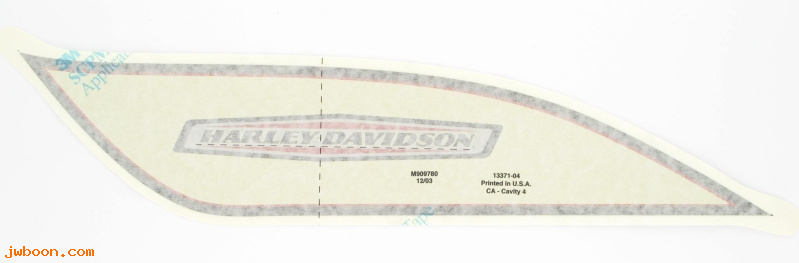   13371-04 (13371-04): Decal, fuel tank - left - NOS - Sportster XL1200R '04-'07