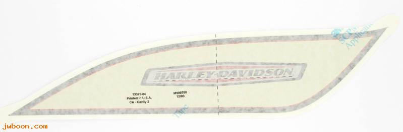   13372-04 (13372-04): Decal, fuel tank - right - NOS - Sportster XL1200R '04-'07