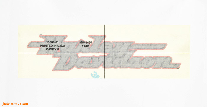   13601-01 (13601-01): Decal, fuel tank - NOS - Dyna Super Glide, FXD '01-'02