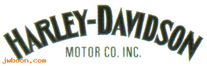   14003-82 (14003-82): Decal, fuel tank  "Harley-Davidson Moto Co. Inc." - NOS - FLT