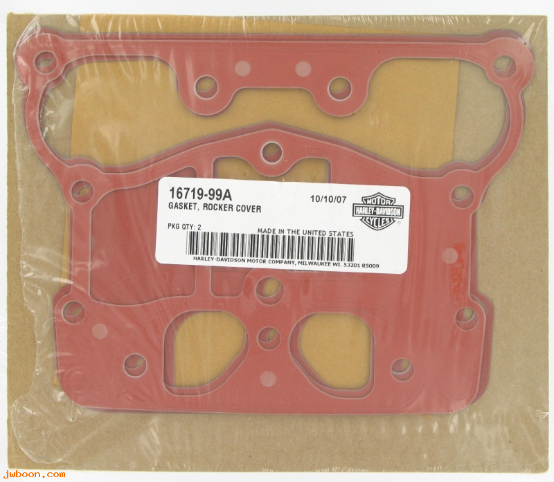   16719-99A (16719-99A): Gasket, rocker housing - NOS - Twin Cam '99-'08