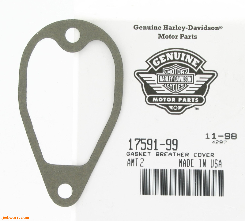   17591-99 (17591-99): Gasket, breather cover - NOS - Twin Cam '99-'01