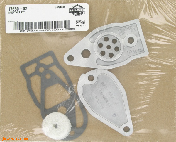   17650-02 (17650-02): Breather kit - NOS - Twin Cam