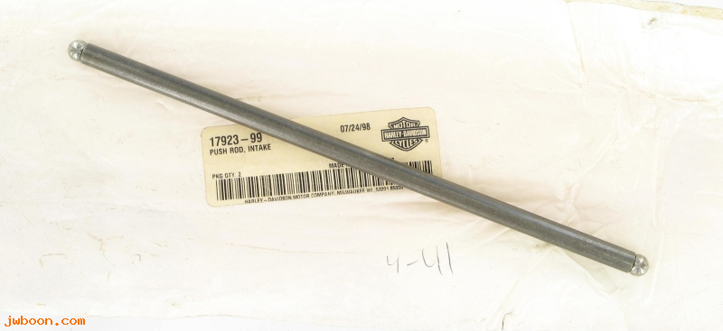   17923-99 (17923-99): Push rod, intake - 10.418" long - NOS - Twin Cam '99-