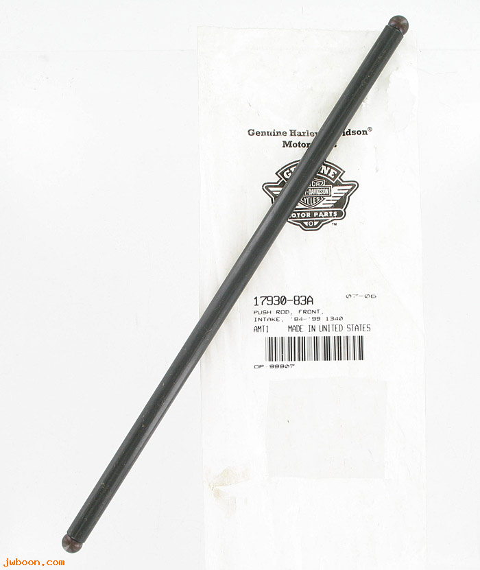   17930-83A (17930-83A): Push rod, front intake - 11.090" long - NOS - Evo 1340cc '84-'99