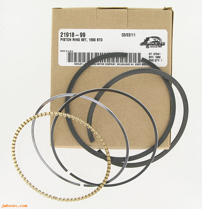   21918-99 (21918-99): Piston ring set, standard - NOS - Big bore 95" / 103"