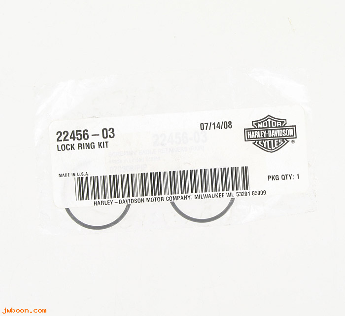   22456-03 (22456-03): Lock rings (2), piston pin - NOS