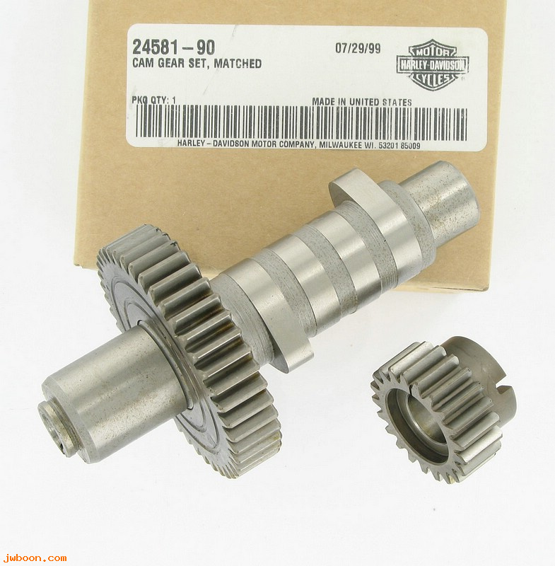   24581-90 (24581-90): Matched cam gear set - California models - NOS-Evo 1340cc 90-92