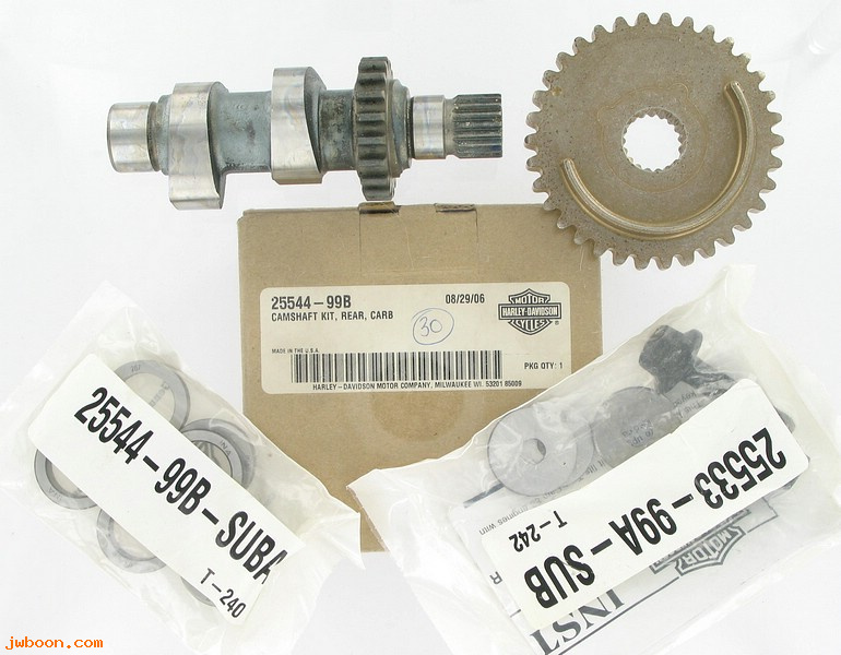   25544-99B (25544-99B): Camshaft kit, rear - carburated - NOS - Twin Cam '99-'02