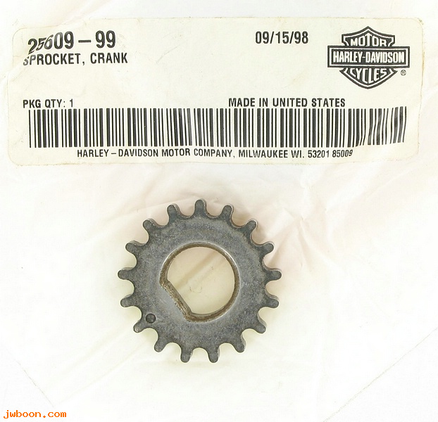   25609-99 (25609-99): Sprocket - crank - NOS - Twin Cam '99-'06