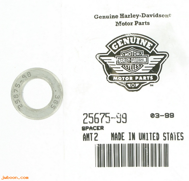   25675-99 (25675-99): Spacer  .365 - NOS - Twin Cam '99