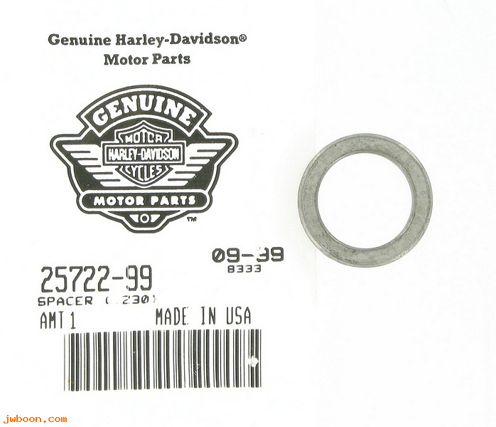   25722-99 (25722-99): Spacer  .230" - NOS - Twin Cam '99-'00