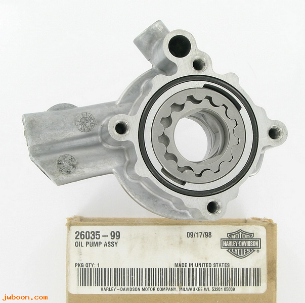   26035-99 (26035-99): Oil pump - NOS - Twin Cam '99