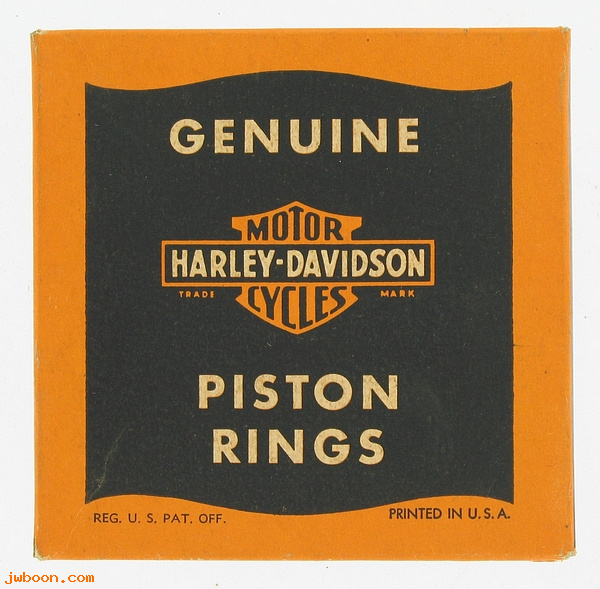     261-38G (22362-38): Ring set, piston  +.060"    6 pieces - NOS - 750cc '38-'52