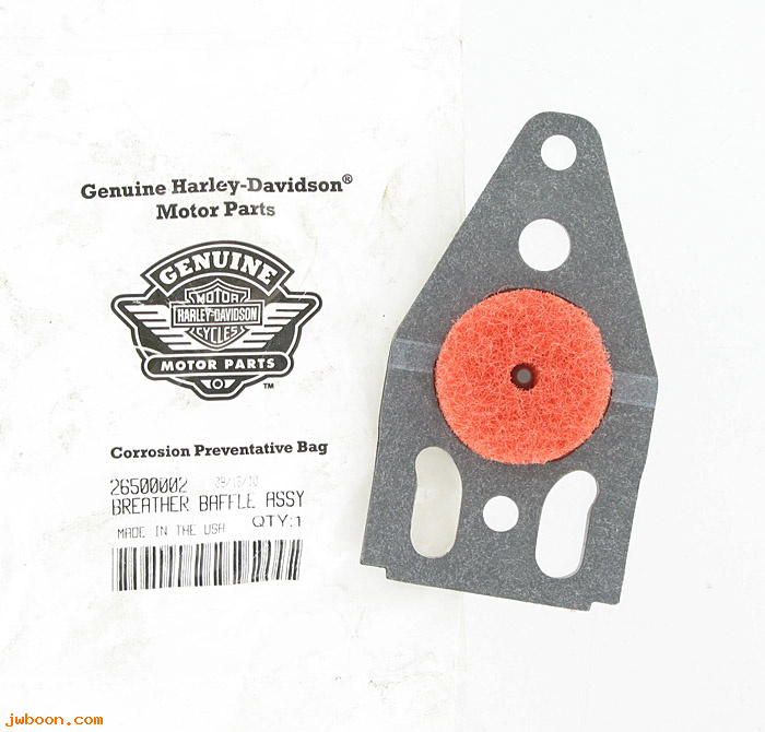   26500002 (26500002): Breather baffle assy. - NOS - Twin Cam