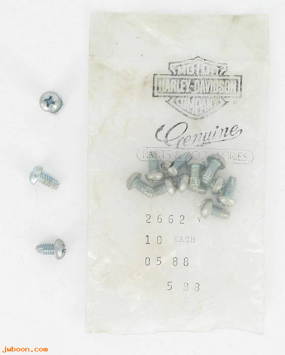       2662W (    2662W): Screw, 10-24 x 3/8" Phillips round head - self tapping - NOS