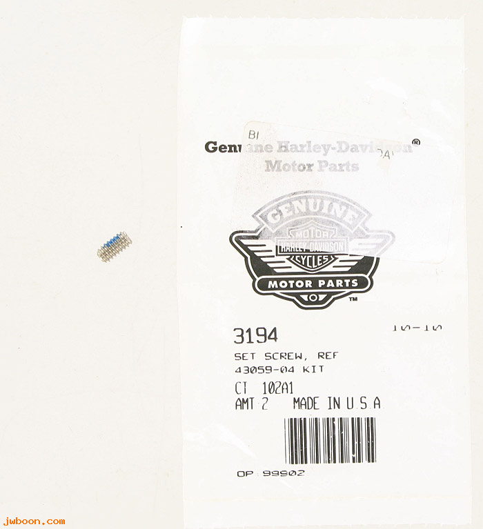       3194 (    3194): Set screw, axle nut cover - NOS