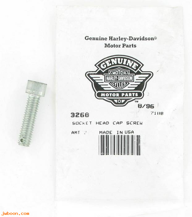       3268 (    3268): Screw, 5/16"-18 x 1-1/4" hex socket head,grade8,drilled,NOS-FLSTS