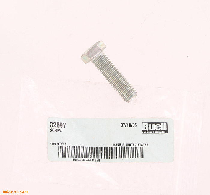       3269Y (    3269Y): Screw, 1/2"-13 x 1-3/4" hex head,grade8,swing arm mount-NOS-Buell