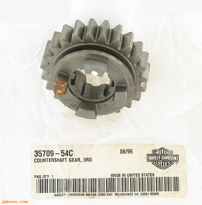   35709-54C (35709-54C): Countershaft third gear - 23T - NOS - KH, XL '54-'85. XLR,XR750