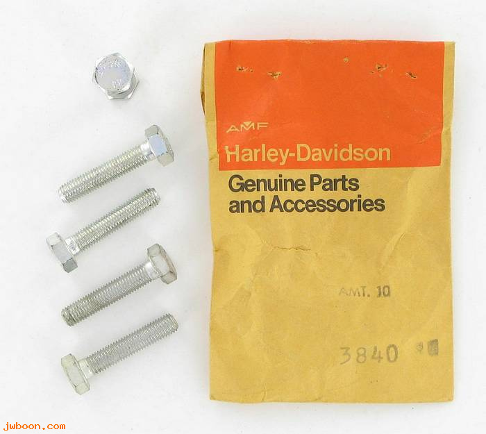       3840 (    3840): Bolt, 1/4"-28 x 1-1/4" hex head "1038 CP" - NOS - FL,XL,Servi-car