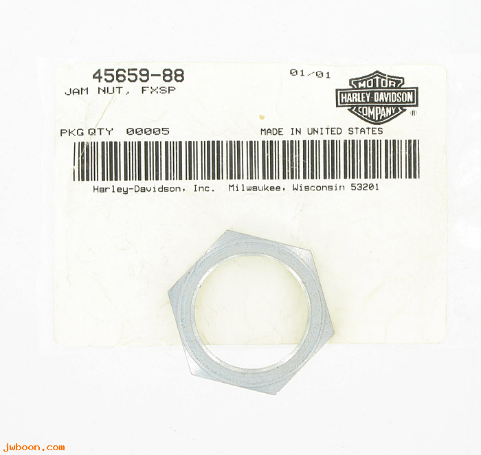   45659-88 (45659-88): Jam nut - NOS - Softail Springer FXSTS, FXSTSB, FLSTS '88-