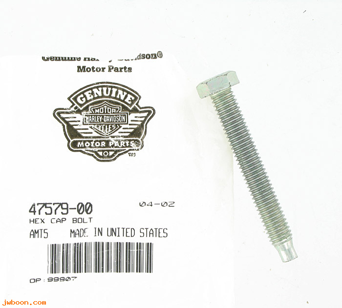   47579-00 (47579-00): Axle adjuster screw - NOS - Softail, FXST '00-'07