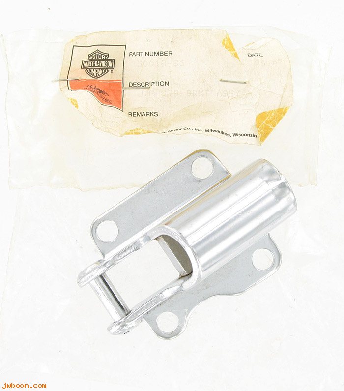   50018-85 (50018-85): Bracket - jiffy stand leg - NOS - FXEF 1985. Softail FXST '86-'99