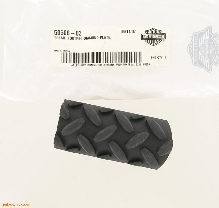   50508-03 (50508-03): Tread only, footpeg - diamond plate, right - NOS