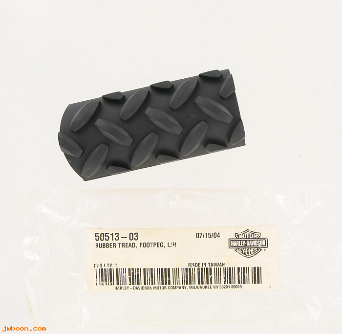   50513-03 (50513-03): Tread, footpeg - diamond plate, left - NOS