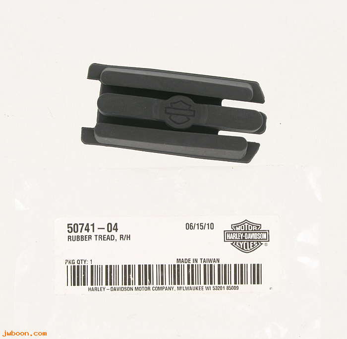   50741-04 (50741-04): Rubber tread, footpeg, right,  3-slot - NOS