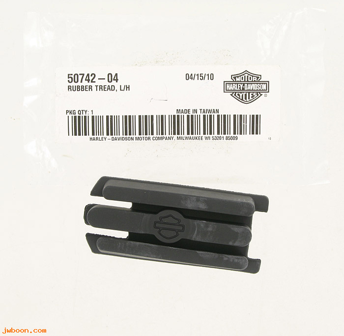   50742-04 (50742-04): Rubber tread, footpeg, left,   3-slot - NOS