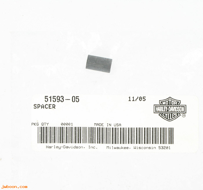   51593-05 (51593-05): Spacer - long / bushing for backrest - NOS