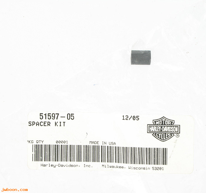   51597-05 (51597-05): Spacer - short / bushing for backrest - NOS