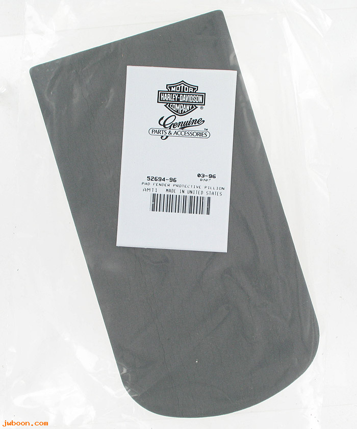   52694-96 (52694-96): Protective pad, pillion seat - NOS - Softail