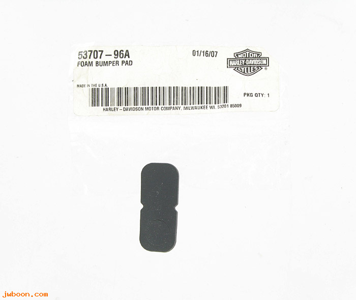   53707-96A (53707-96A): Bumper pad - NOS