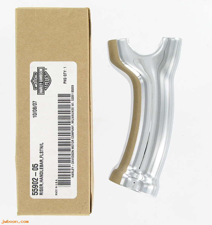   55902-05 (55902-05): Handlebar riser - NOS - Softail DeLuxe FLSTN '05-