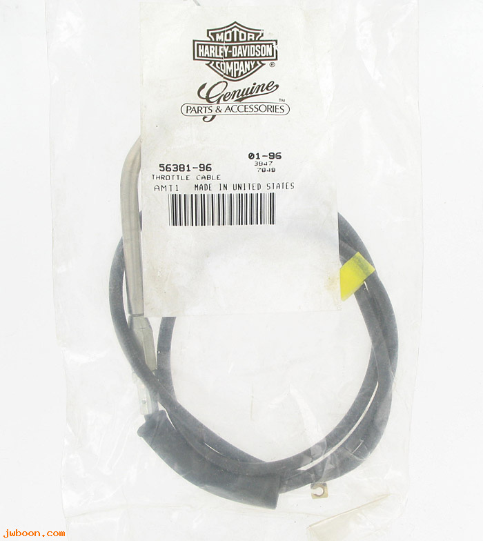   56381-96 (56381-96): Throttle cable - NOS - Sportster XLH 1200C Custom '96-'98