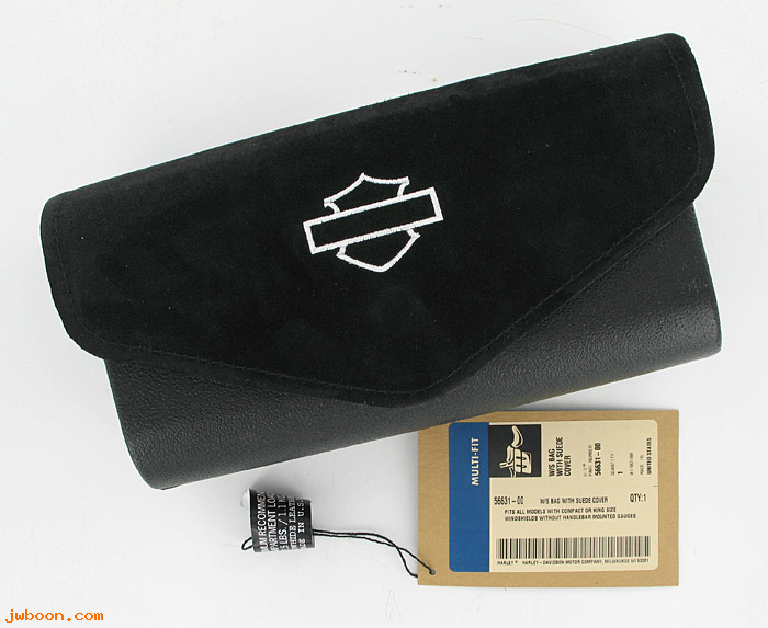   56631-00 (56631-00): Windshield bag with suede cover - NOS