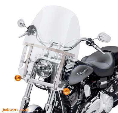   57400028 (57400028): Compact detachable vented windshield - 20" clear - NOS-FX Softail