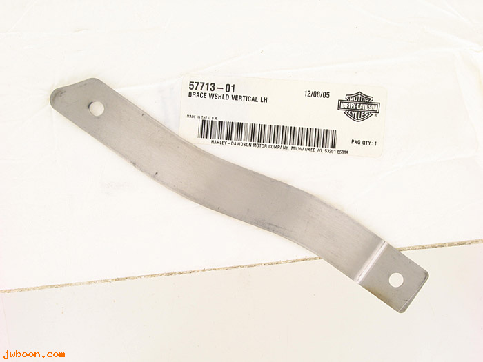   57713-01 (57713-01): Vertical windshield brace - left - NOS - Sportster XL, FXR, FXD