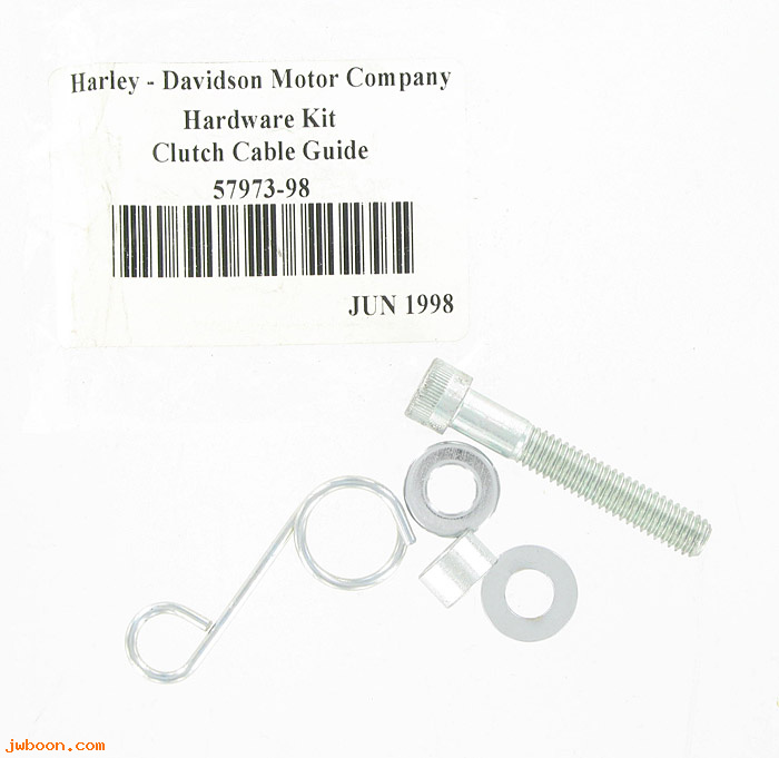   57973-98 (57973-98): Clutch cable guide hardware kit - NOS - Softail Street Stalker