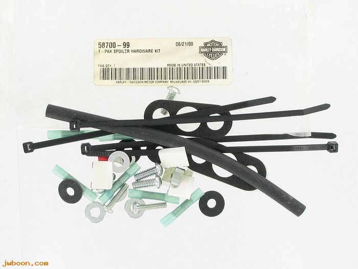   58700-99 (58700-99): Hardware kit - Tour-pak spoiler - NOS - Touring