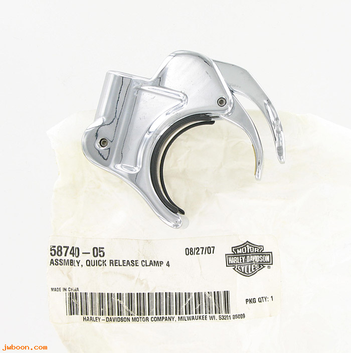   58740-05 (58740-05): Quick release clamp - 41mm - NOS - FXDWG, Dyna Wide Glide