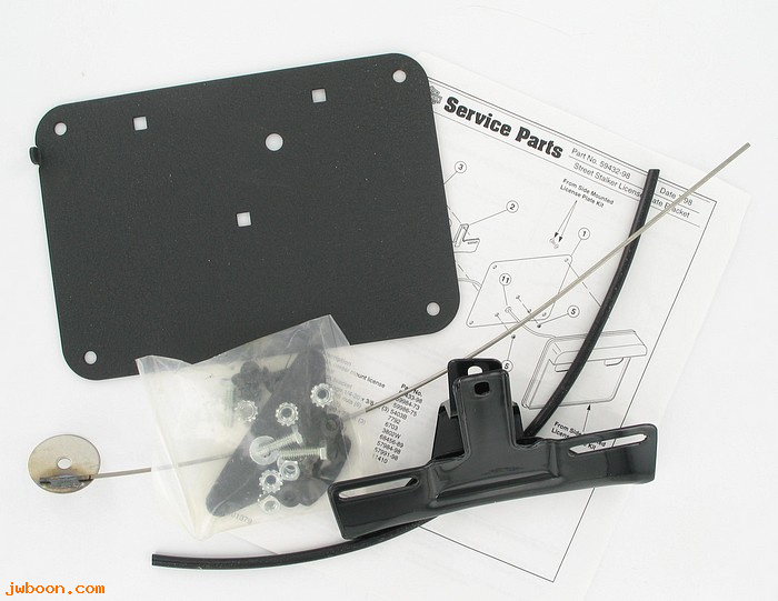   59432-98 (59432-98): Center mount license plate conversion kit - NOS - Street Stalker