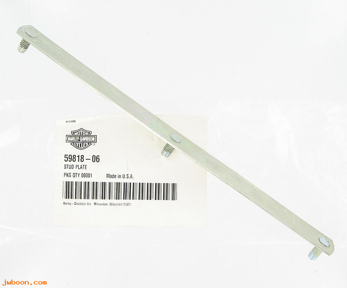   59818-06 (59818-06): Stud plate - NOS - FLHX '06-'08, Street Glide